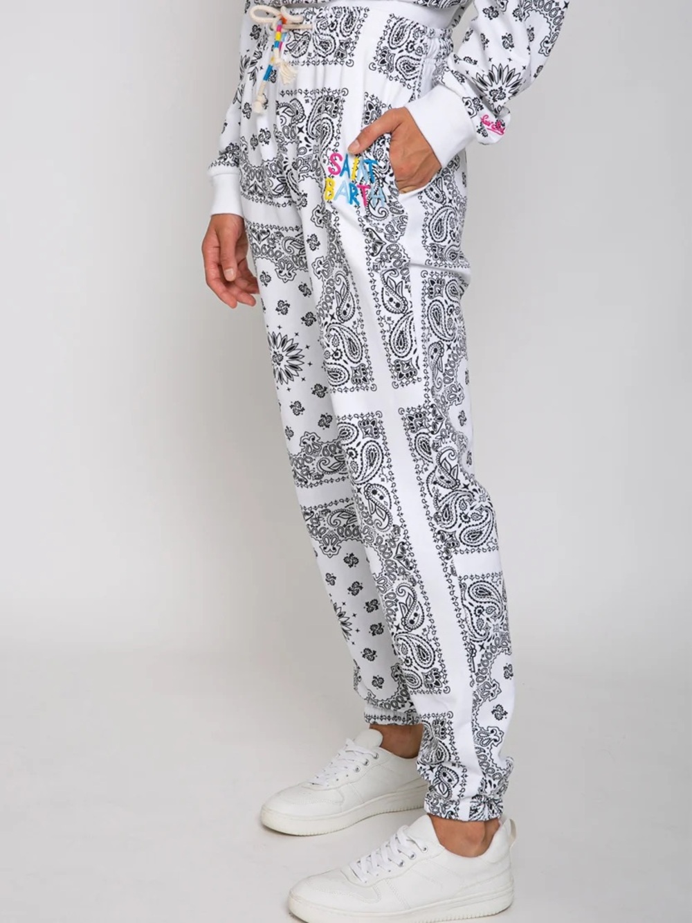 MC2 Saint Barth Bandana-Print Cotton Joggers - Picture 7 of 9